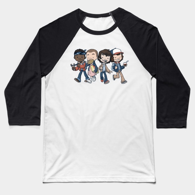 Strange BFFs Baseball T-Shirt by Dooomcat